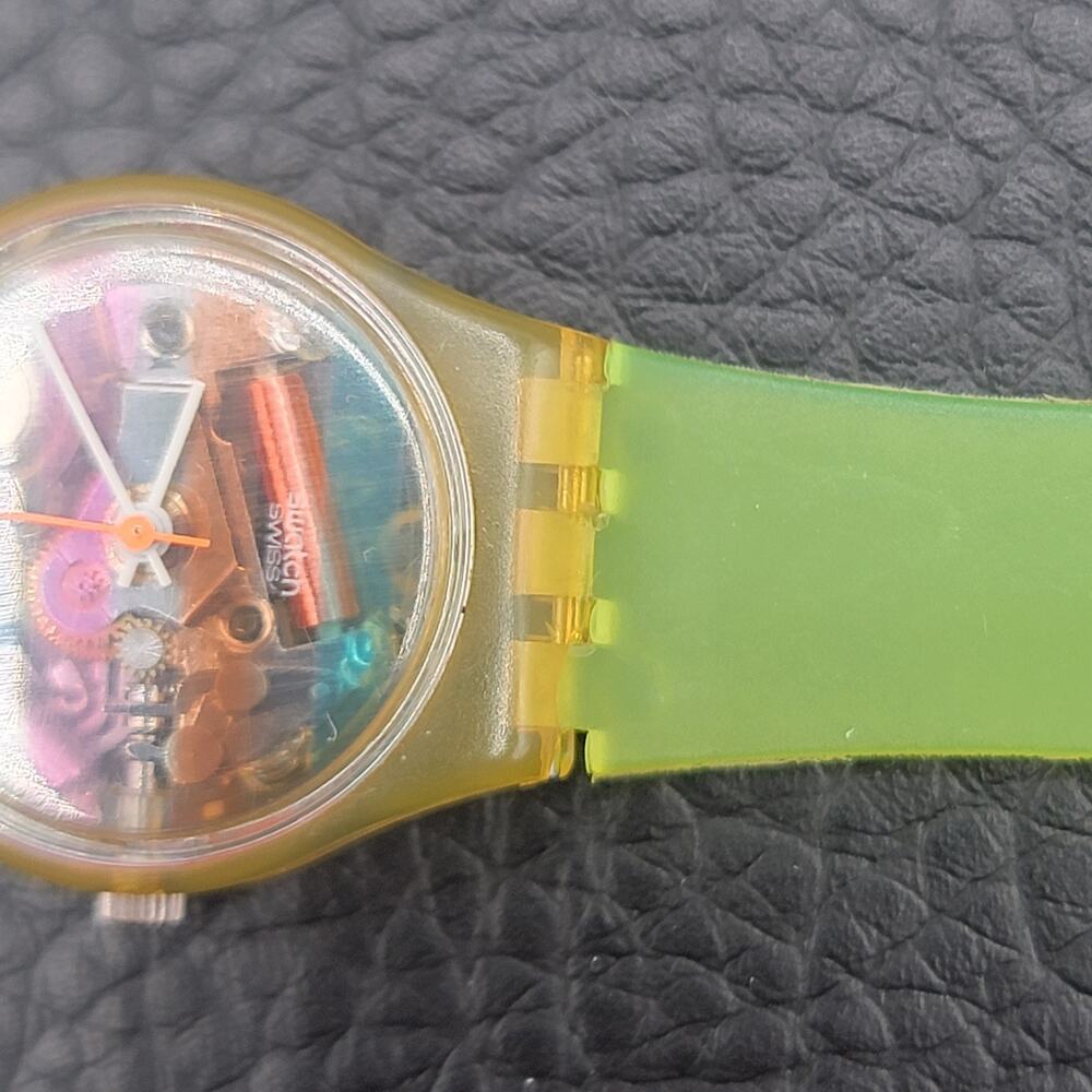 Vintage 1987 Swatch Belvedere Multi-color Quartz Watch Working. - Picture 3 of 15